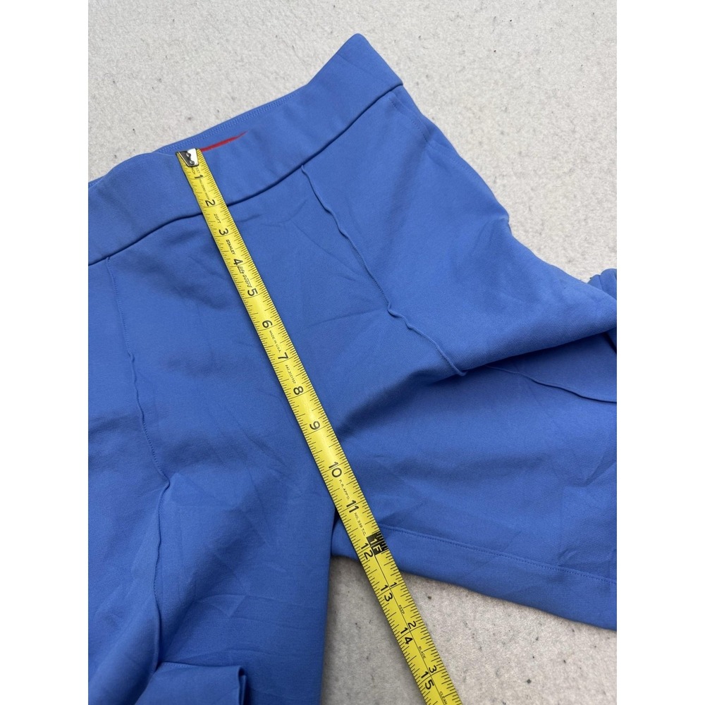 Spanx Pants Womens Large Blue Ponte Flare Leg Pull On Stretch Dress Office - Picture 5 of 9